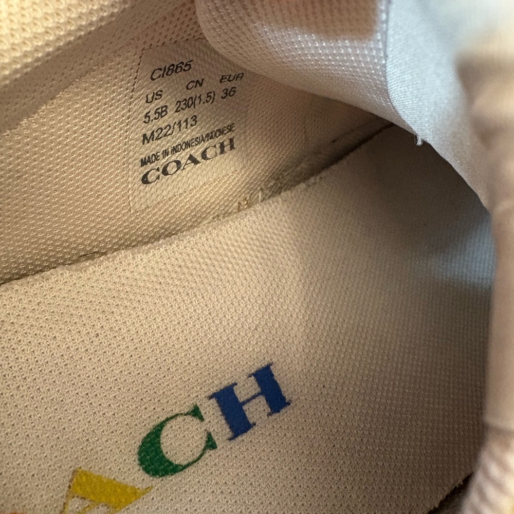 💖🌈 Rare Rainbow Coach Sneakers 🌈💖 - Picture 7 of 8